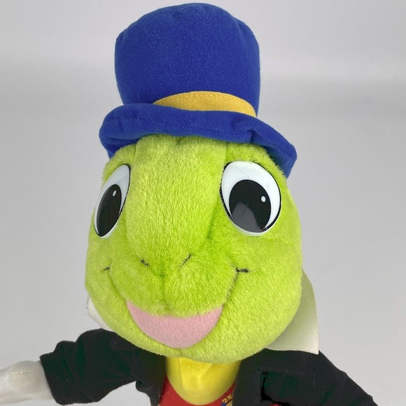 Vintage 1992 Mattel 15" Jiminy Cricket Stuffed Plush Toy w/ Umbrella Pinocchio - Picture 10 of 12